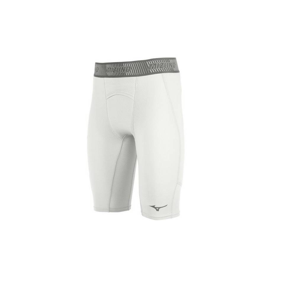 Panske Šortky Mizuno Aero Vent Padded Sliding Baseball Biele Vypredaj BWYE24371